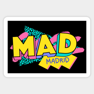 Retro 90s Madrid MAD / Rad Memphis Style / 90s Vibes Sticker